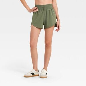 All in Motion Women's Athletic Shorts in Olive